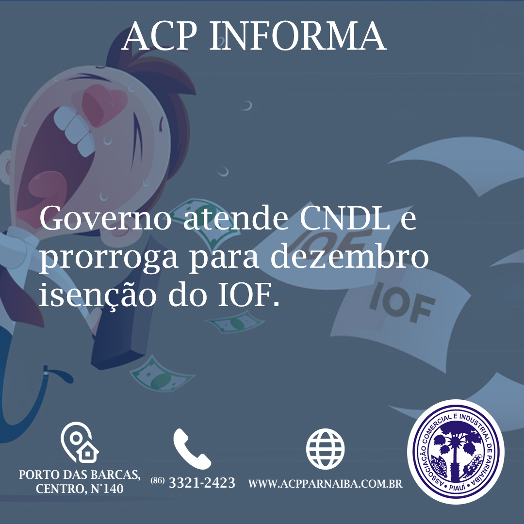 Post do instagram da ACP Parnaíba @acpparnaiba