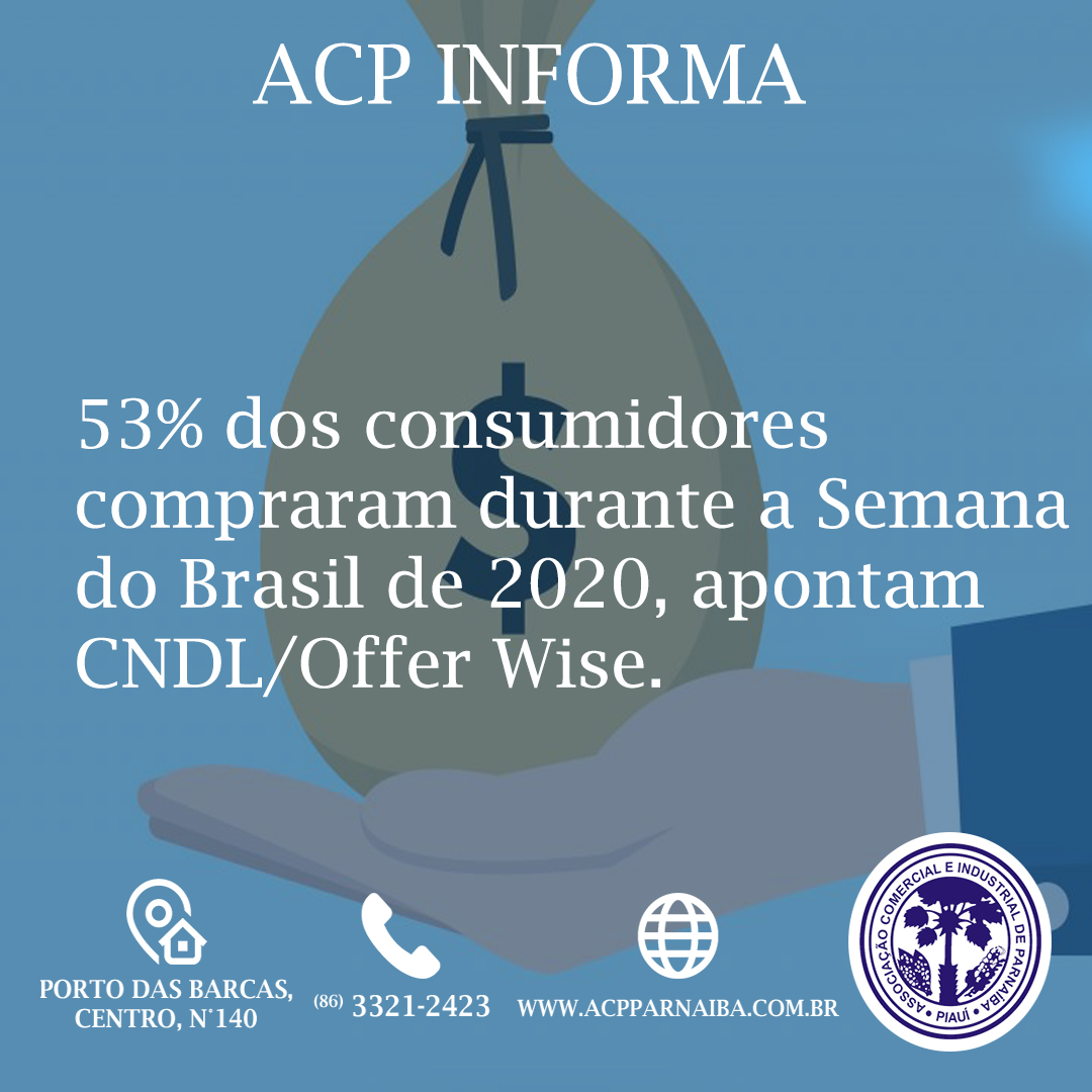 Post do instagram da ACP Parnaíba @acpparnaiba